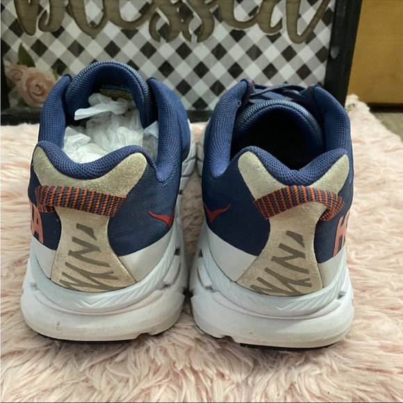 Hoka One One Clifton 6 Running Shoes Mens Sz 12 Blue Sneakers - Picture 7 of 7